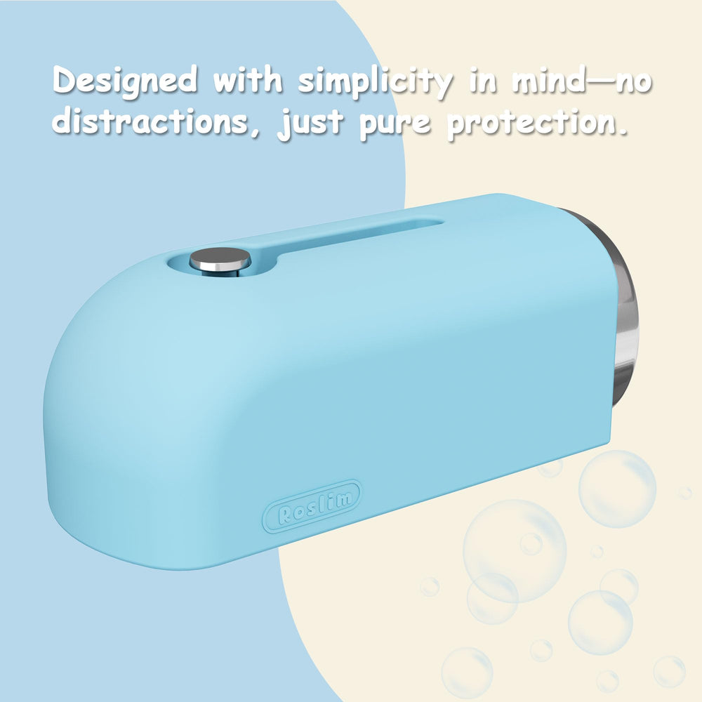 Roslim durable silicone cleans easily with warm water and soap.