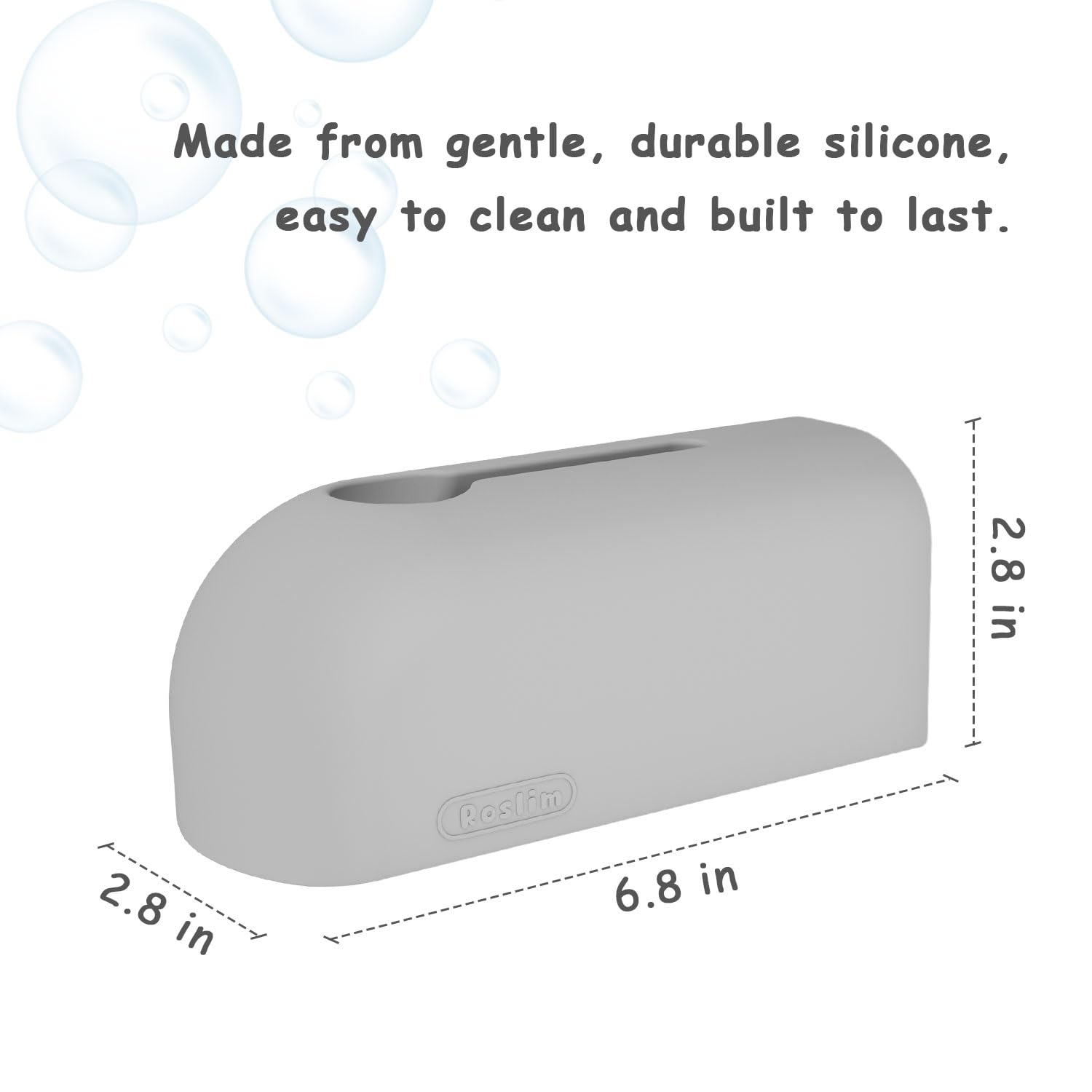 Roslim universal-fit faucet cover protects your child with a minimalist design.
