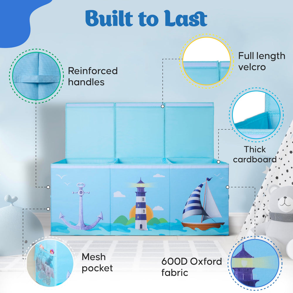 Rossoff large storage solution fits toys, books, and clothes