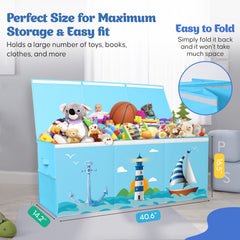 Rossoff ocean theme toy box adds playful blue decor