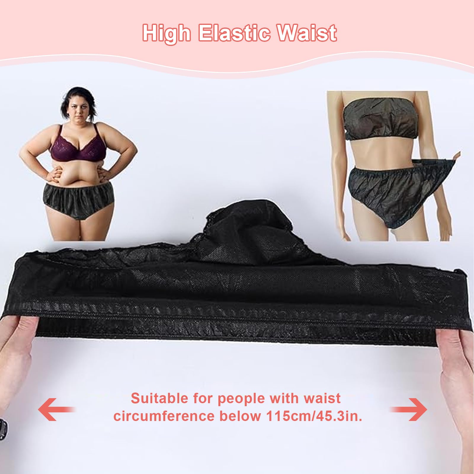 Rosvola disposable underwear with elastic waistband offering a snug, flexible fit