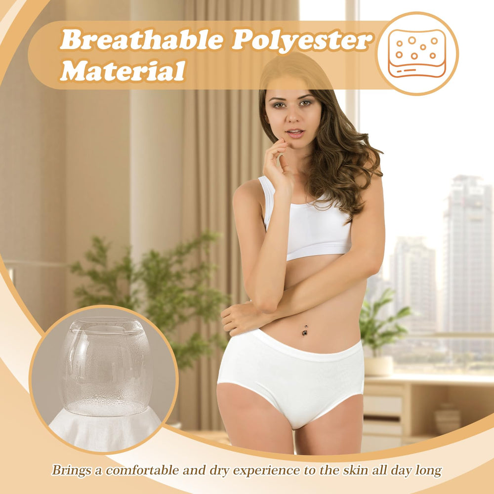 Rosvola postpartum/spa use context promotes quick, hygienic changes with breathable cotton.