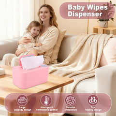 Rosvola wipe warmer interior with ready-to-use wipes for quick diaper changes