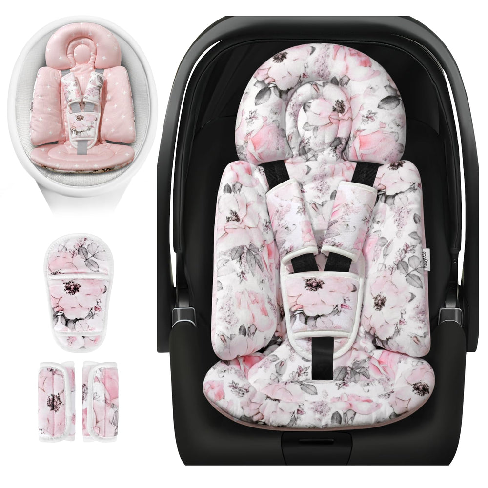 RosyLCG infant car seat insert provides full-body newborn support
