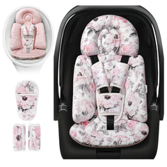 RosyLCG infant car seat insert provides full-body newborn support