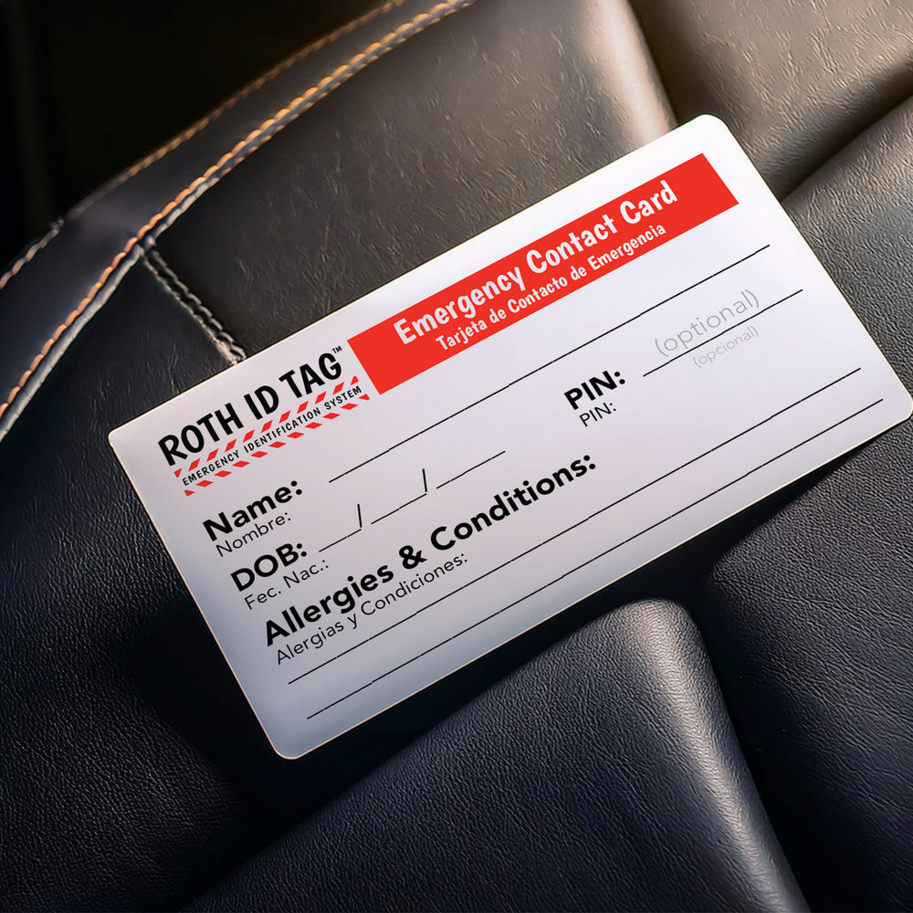 Roth ID Tag kit supports outings with strollers and walkers.