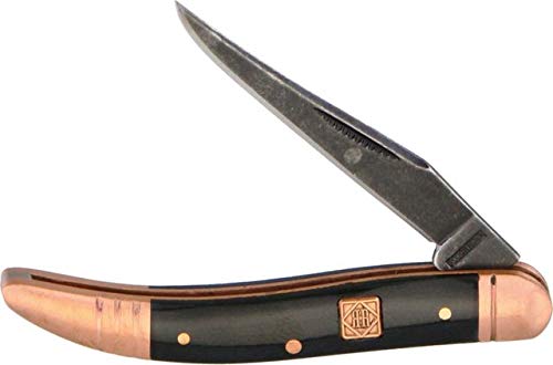 Rough Rider Baby Toothpick Copper Bolster knife: compact carry for everyday tasks and light chores.