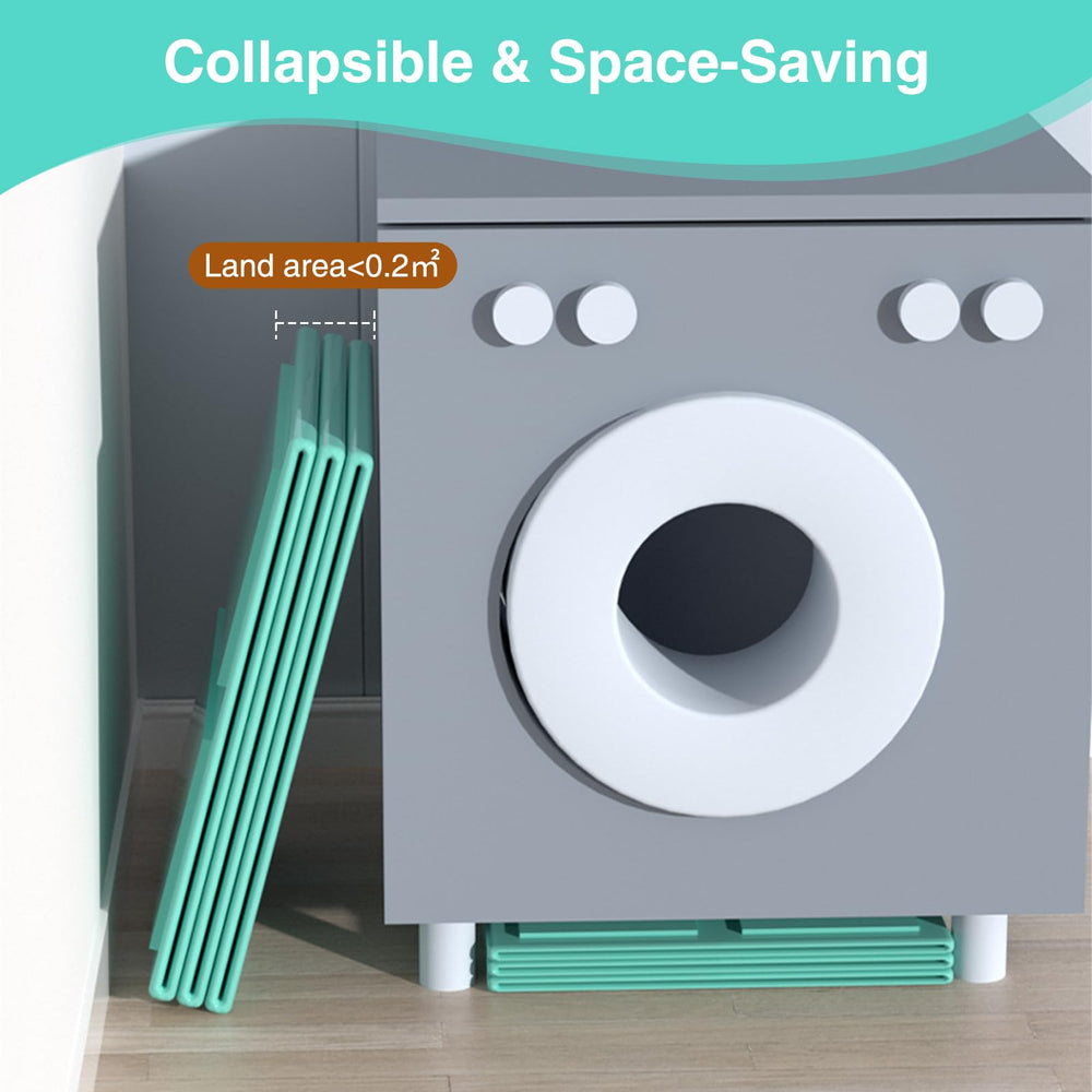 ROUSKEY portable folding bath tub folded storage; compact design for small bathrooms.