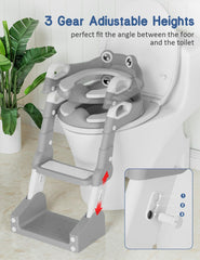 ROUTTOON detachable toilet bowl enables quick cleanup after use.