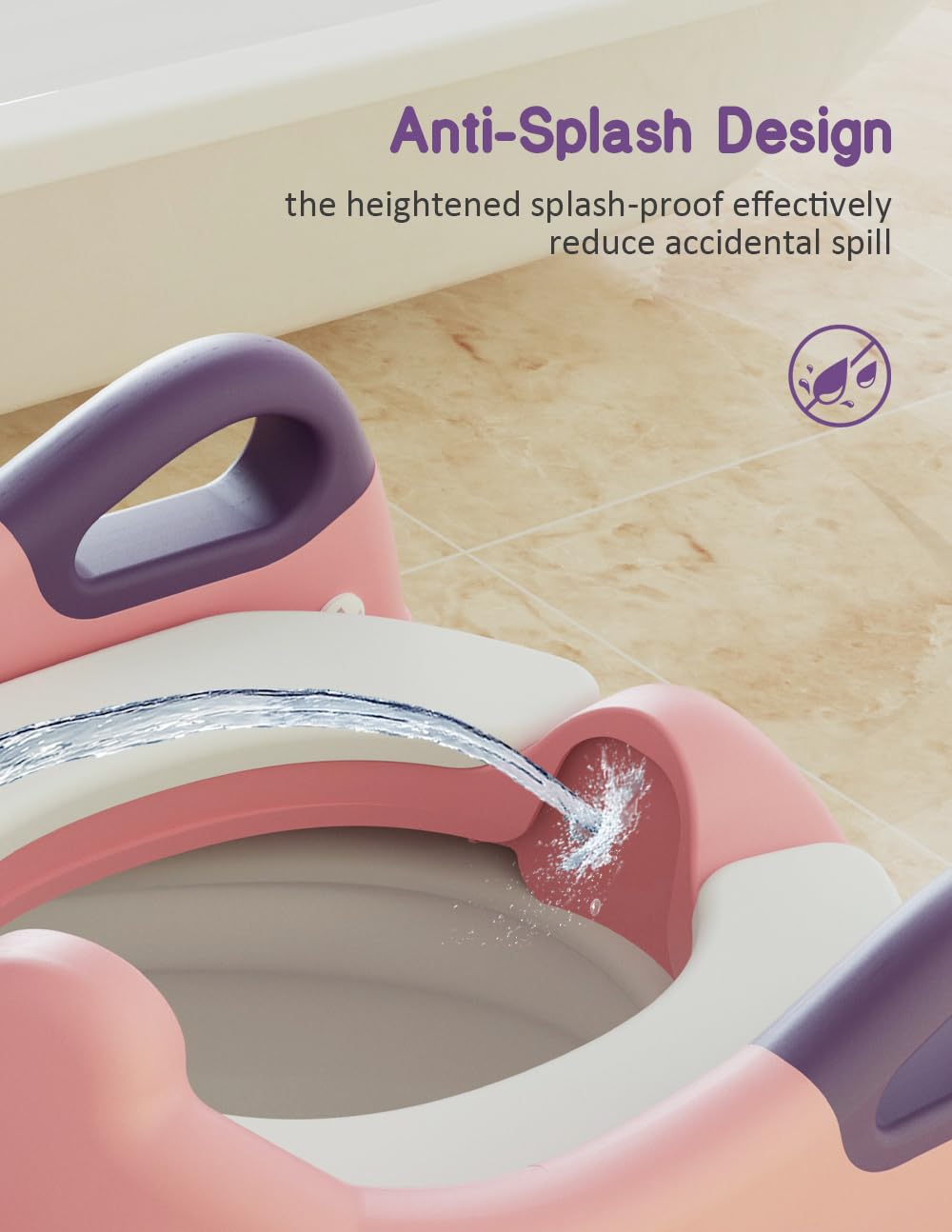 ROUTTOON potty seat foldable design ideal for travel and storage