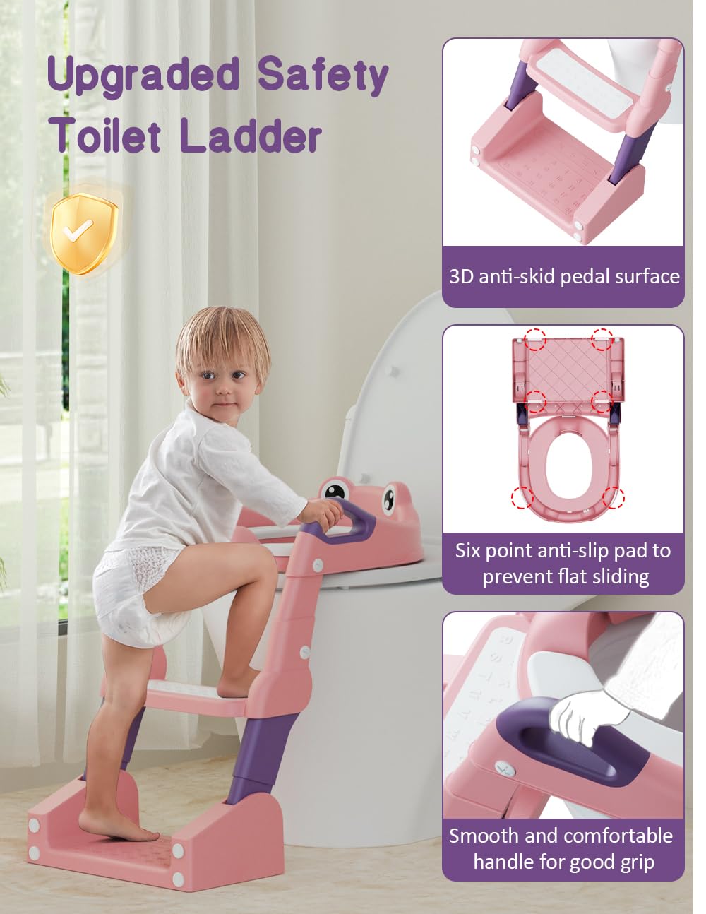 ROUTTOON potty seat waterproof cushion protects baby skin during training