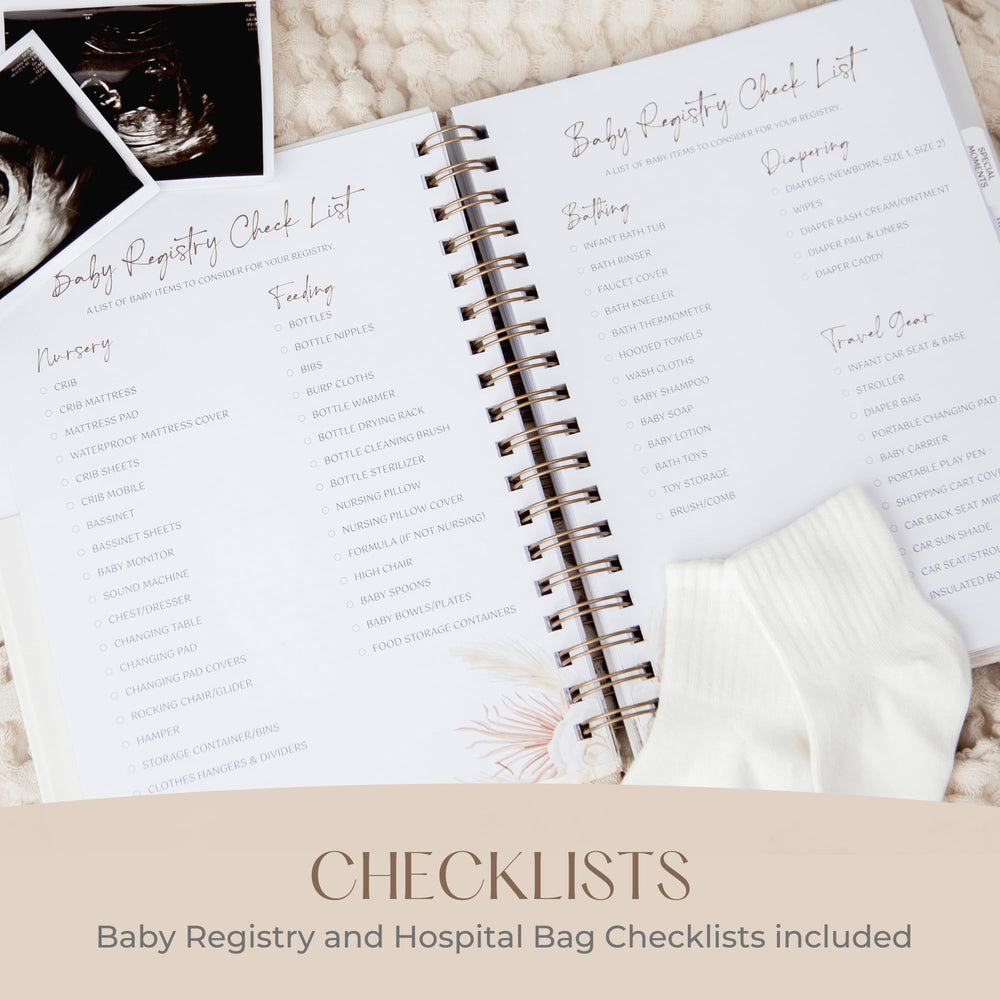 Roux & Lou Keepsake Pregnancy Journal 8-tab dividers for organization