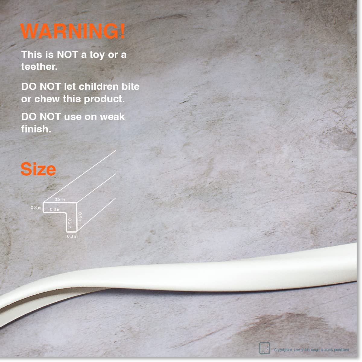 Roving Cove high-density edge padding protecting a corner in use