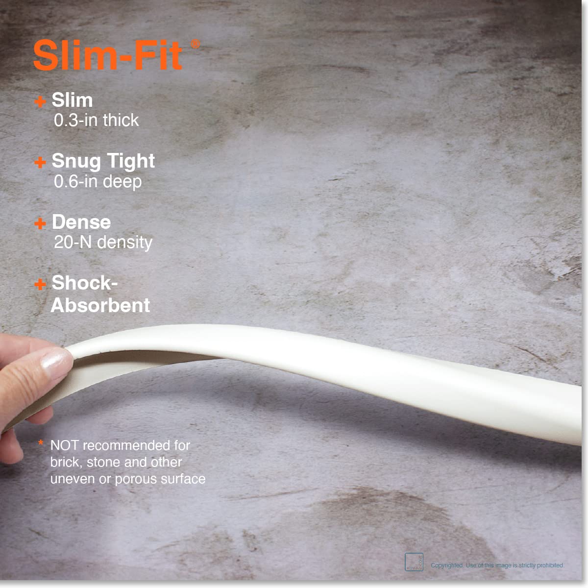 Roving Cove edge protector close-up highlighting dense foam cushioning