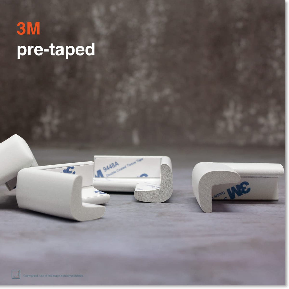 Dense soft-foam material cushions sharp edges effectively.