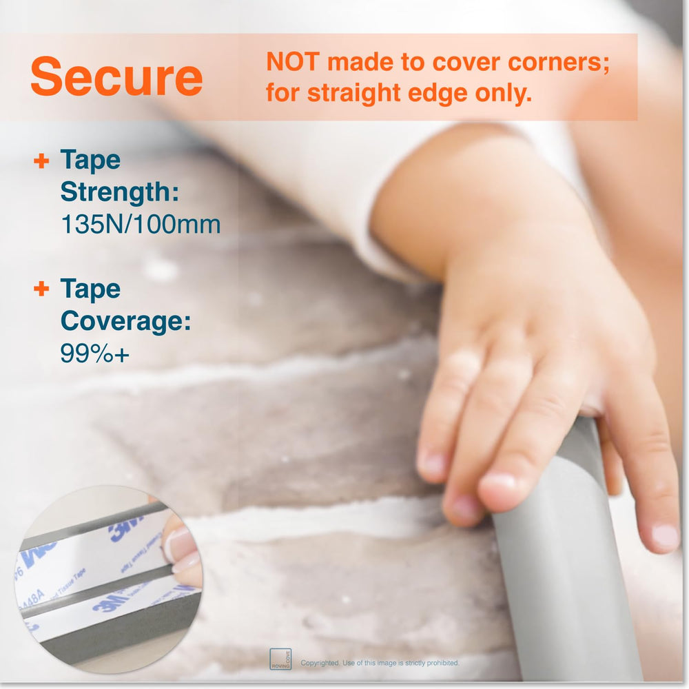 Includes authentic 3M double-sided tape for secure edge adhesion on furniture
