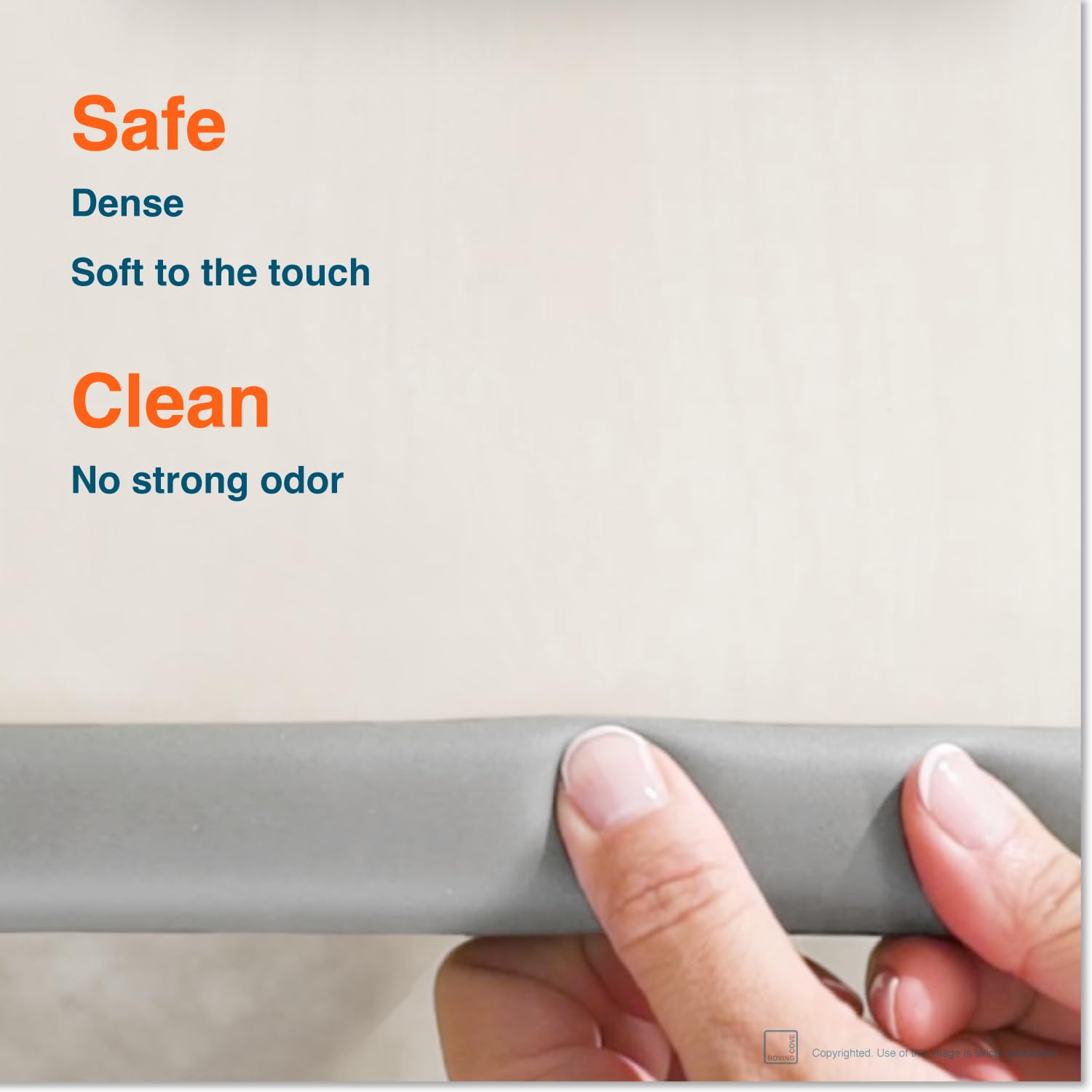 BPA- and phthalate-free materials used in this edge guard for safer homes