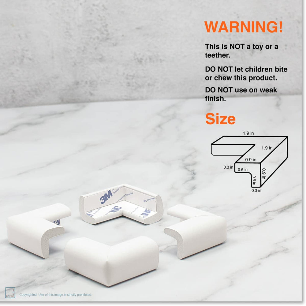 Edge protection for nursery, kitchen, and living spaces.