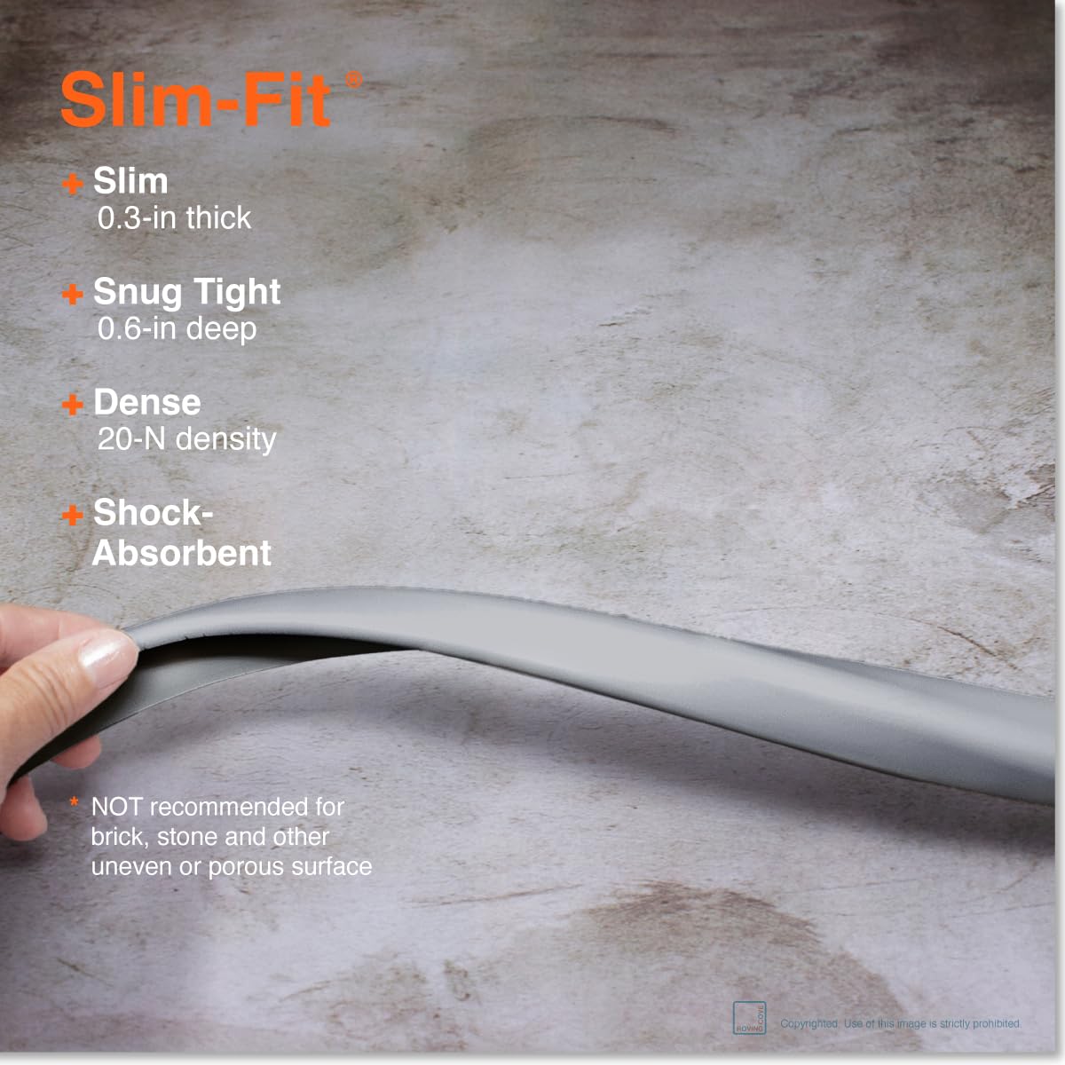 Roving Cove edge protector with 3M adhesive tape for secure mounting