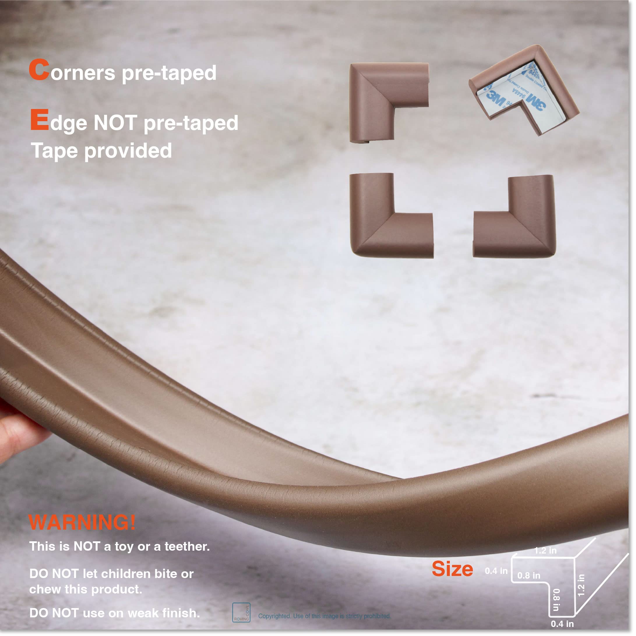 Roving Cove HeftyFit authentic 3M adhesive tape for secure adhesion