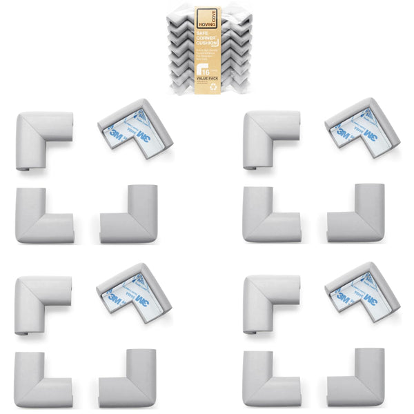 Roving Cove HeftyFit corner guard with 16 large corners for safer nurseries