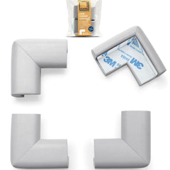 Roving Cove HeftyFit corner protector on a baby-safe edge reduces impact risk