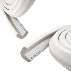Roving Cove HeftyFit edge protector on a 12ft strip guarding furniture corners.