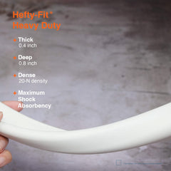 Dense foam density detail shows soft cushioning for safer furniture edges
