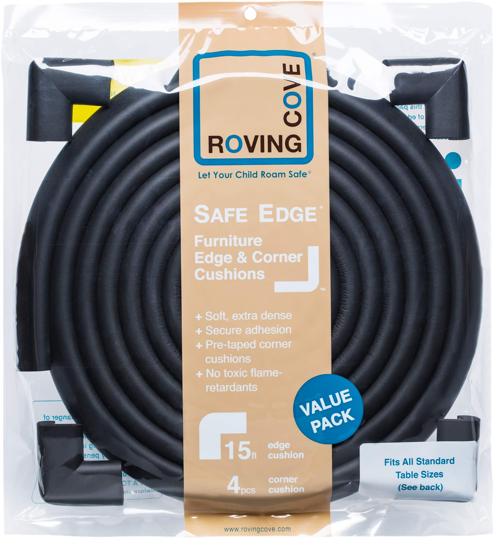 Roving Cove HeftyFit guards safer play around fireplaces and tables.