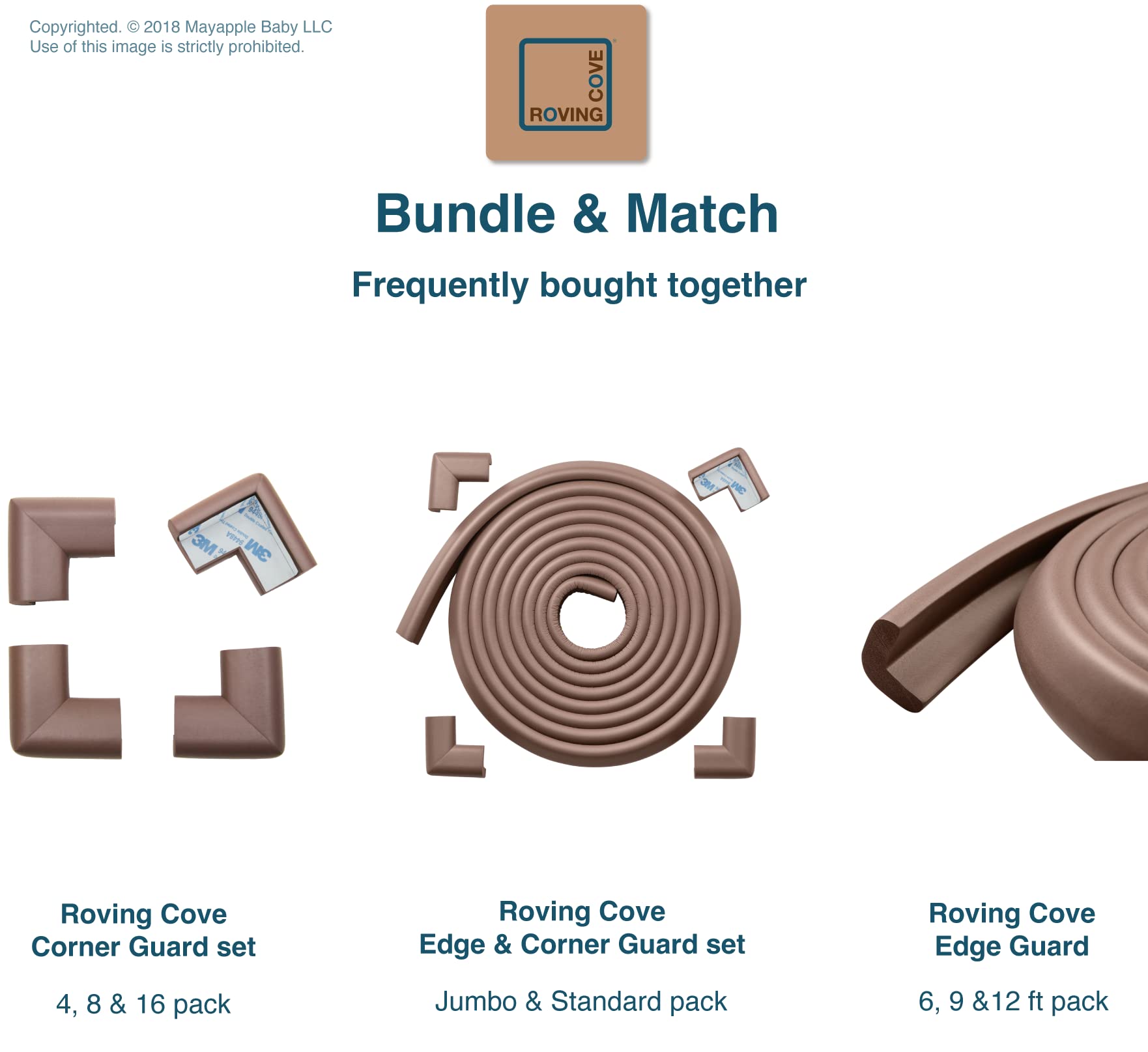 Roving Cove HeftyFit table-edge protection setup for standard tables