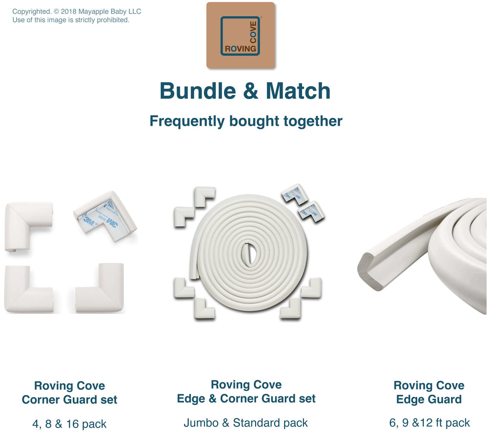 Roving Cove HeftyFit oyster white corner bumpers suit homes, schools, and care facilities
