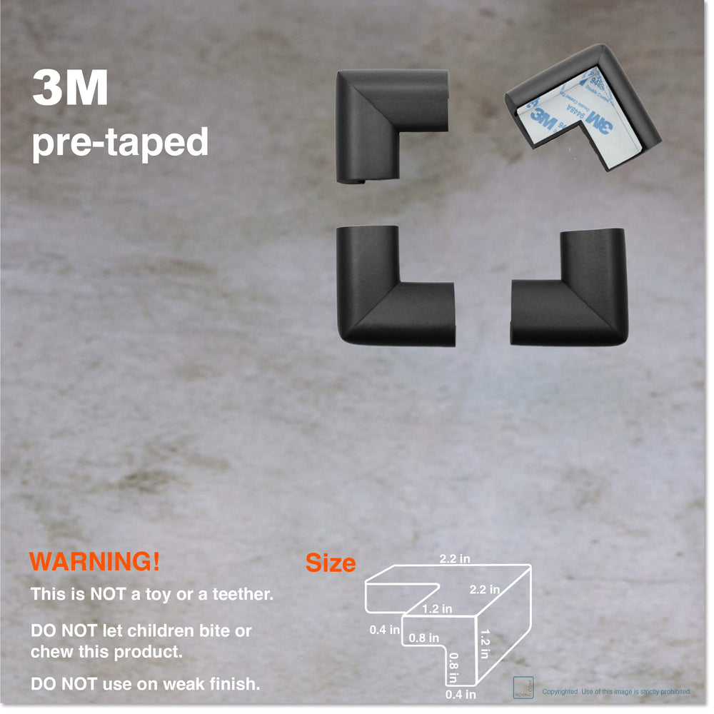 Pre-taped 3M adhesive ensures easy, secure installation on various surfaces.