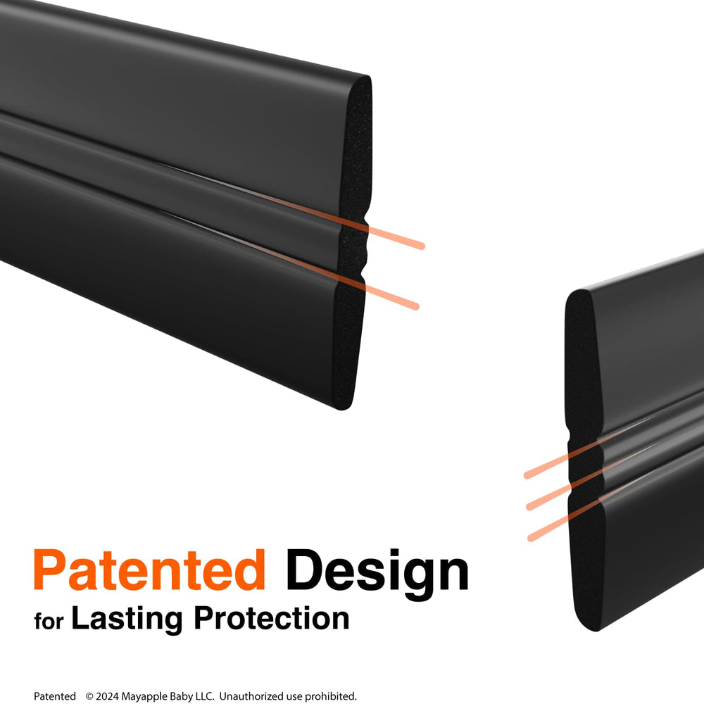 Roving Cove edge protector shows 1 inch width on each side.