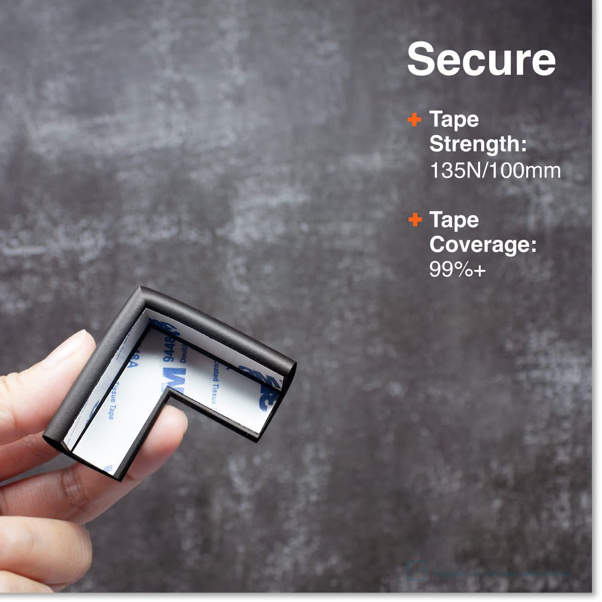Roving Cove Pre-Taped corner cushions provide secure adhesion to tables and desks.