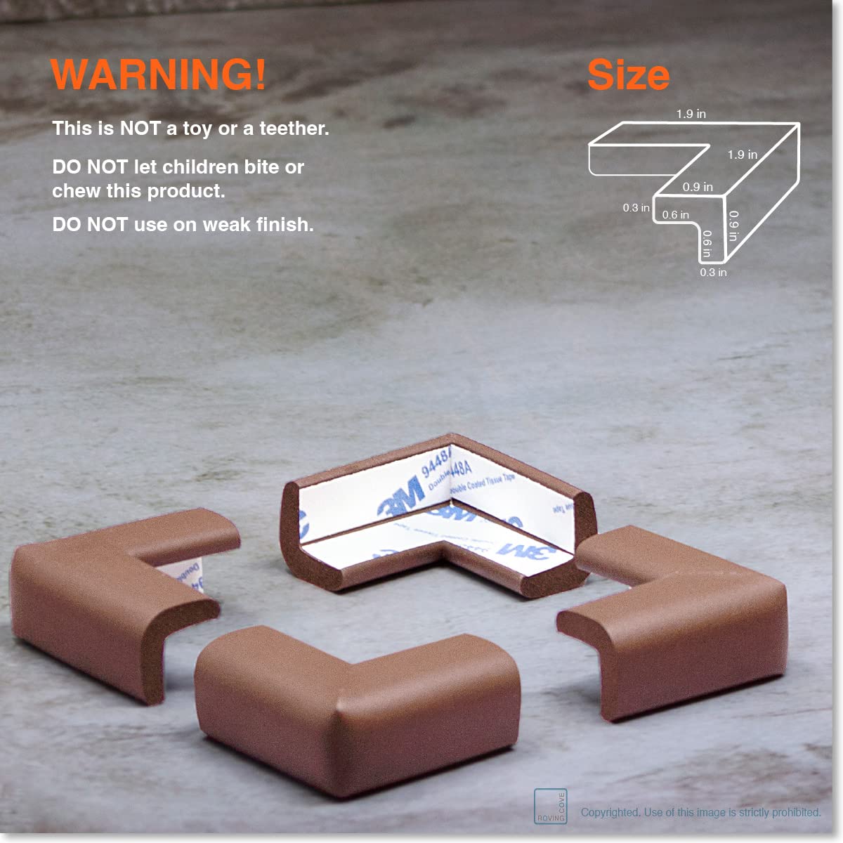 Roving Cove uses non-toxic materials safe for homes.