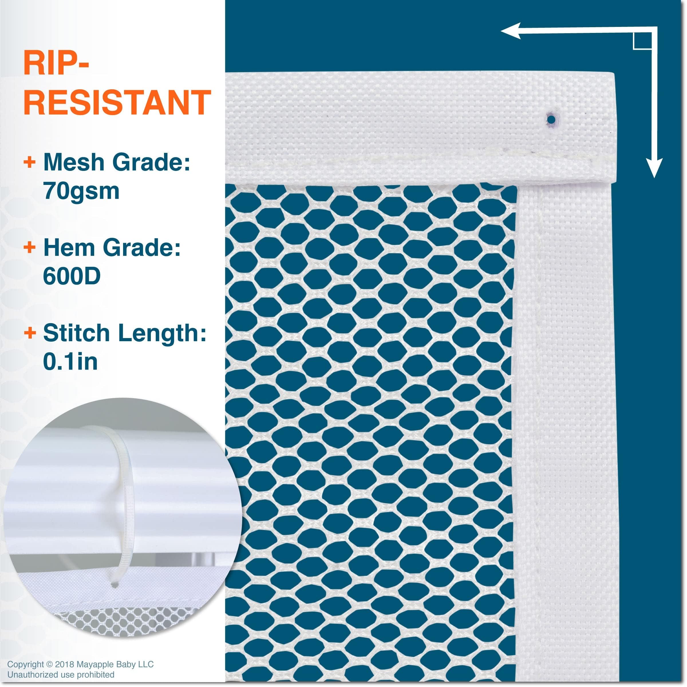 Roving Cove safety net for stairs offers low-profile protection and visibility
