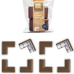 Roving Cove Slim-Fit Corner Protector on eight corners protects nursery furniture.