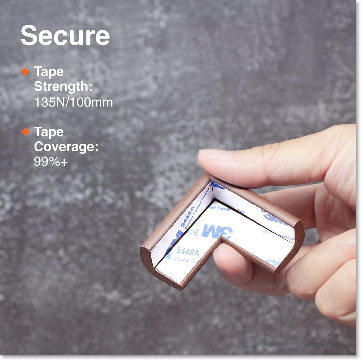 Roving Cove Slim-Fit Edge Protector table-size coverage protects larger surfaces.