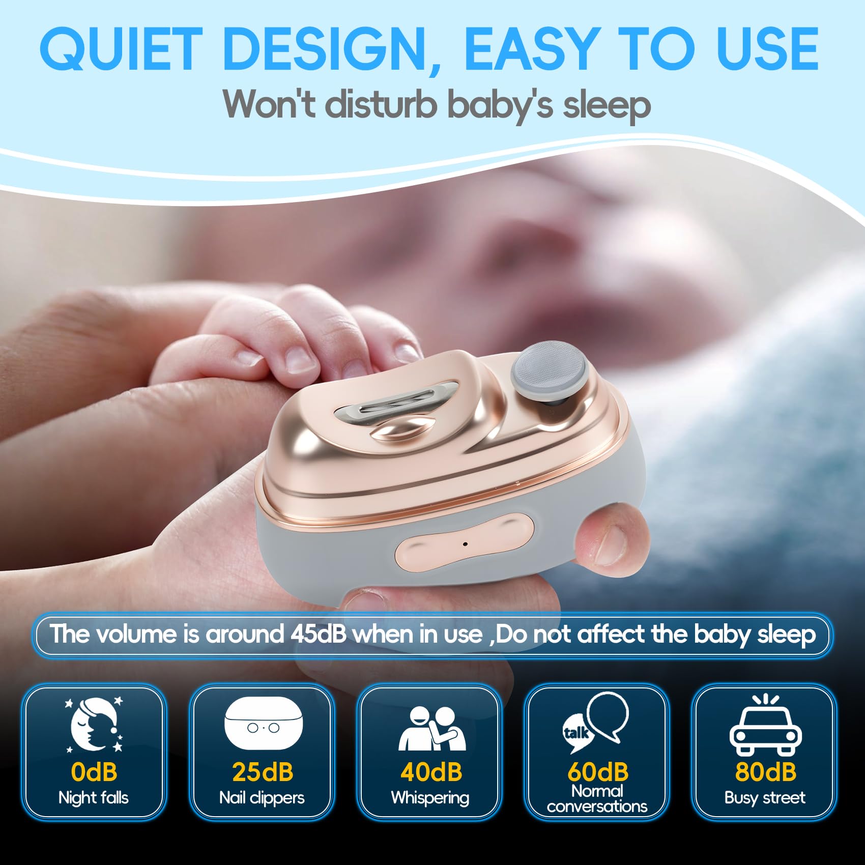 ROVLET automatic nail clipping storage keeps debris contained