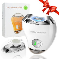 ROVLET electric nail clippers with LED light for precise trimming in any lighting.