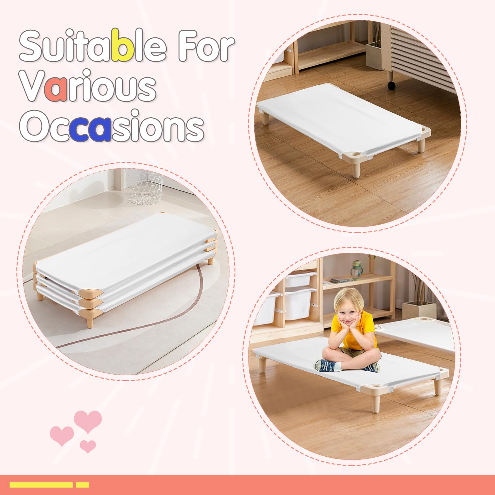 RowinsyDD toddler bed sheet promotes tidy sleep space.