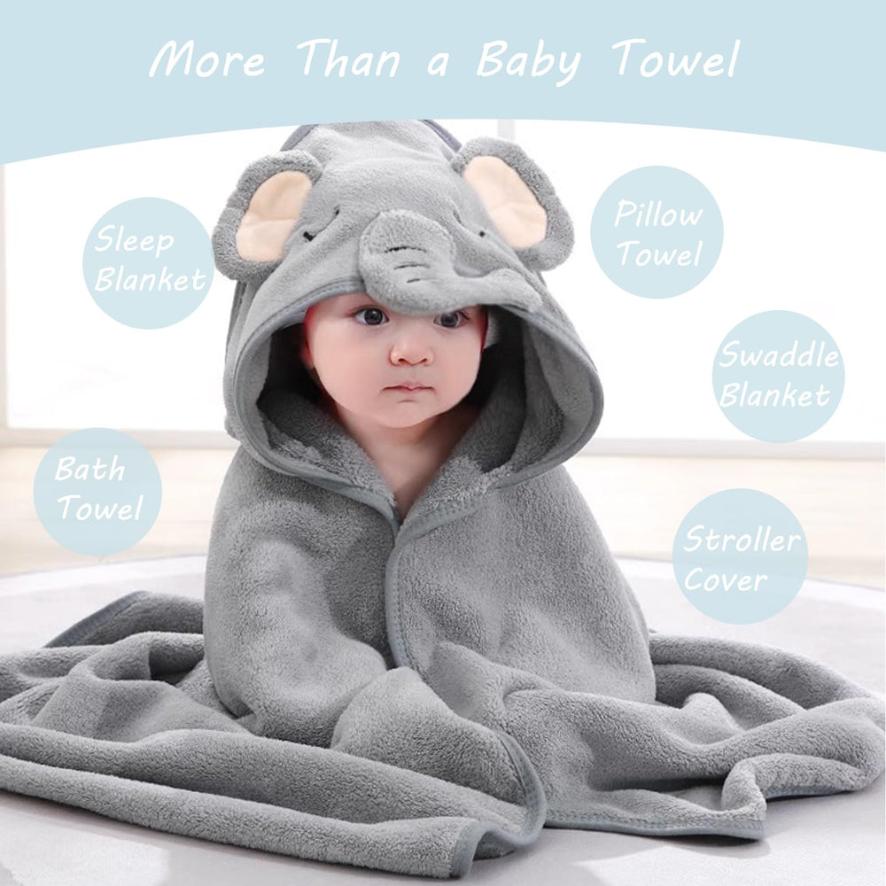 ROXANEPIG baby towel with hood drying baby's hair safely