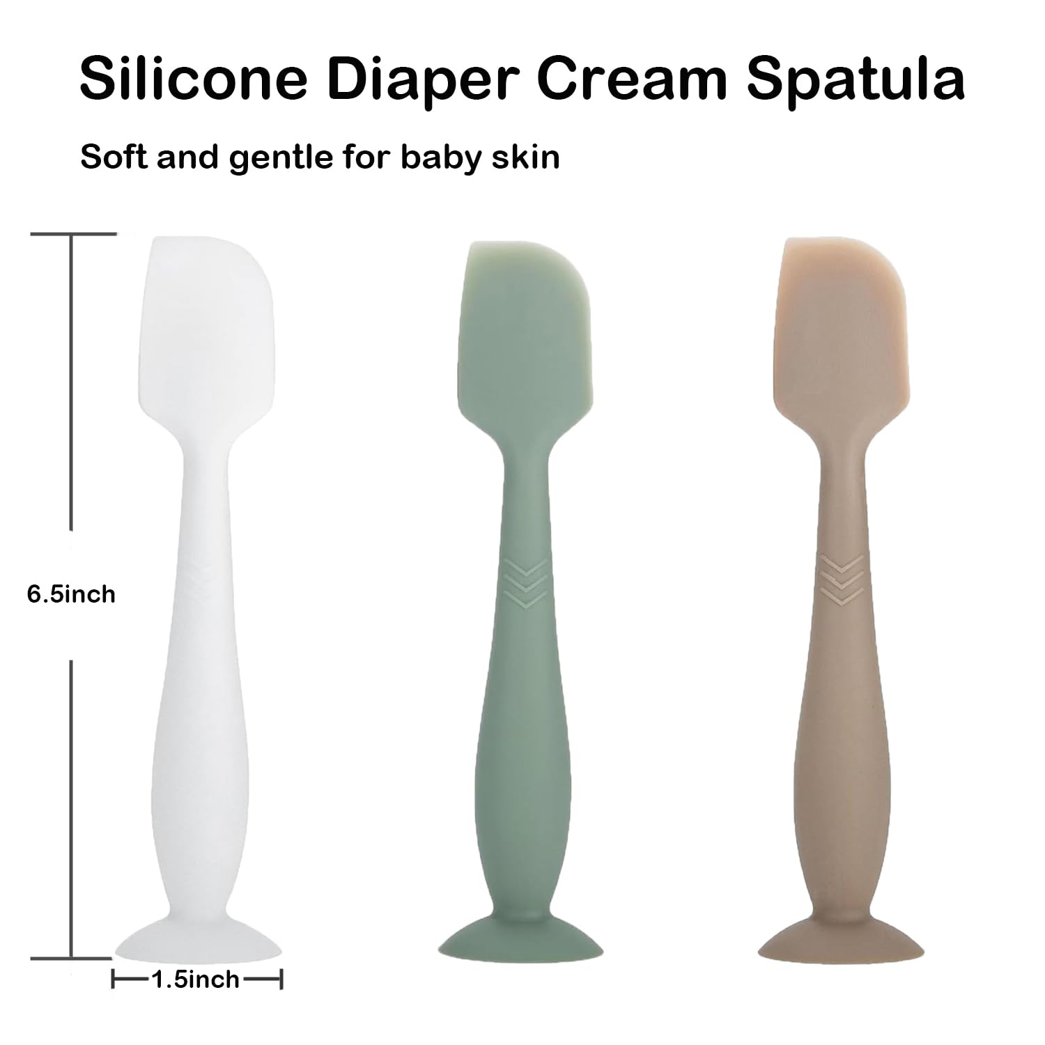 ROXANEPIG diaper-cream-spatula suction-base stabilizing on a changing surface