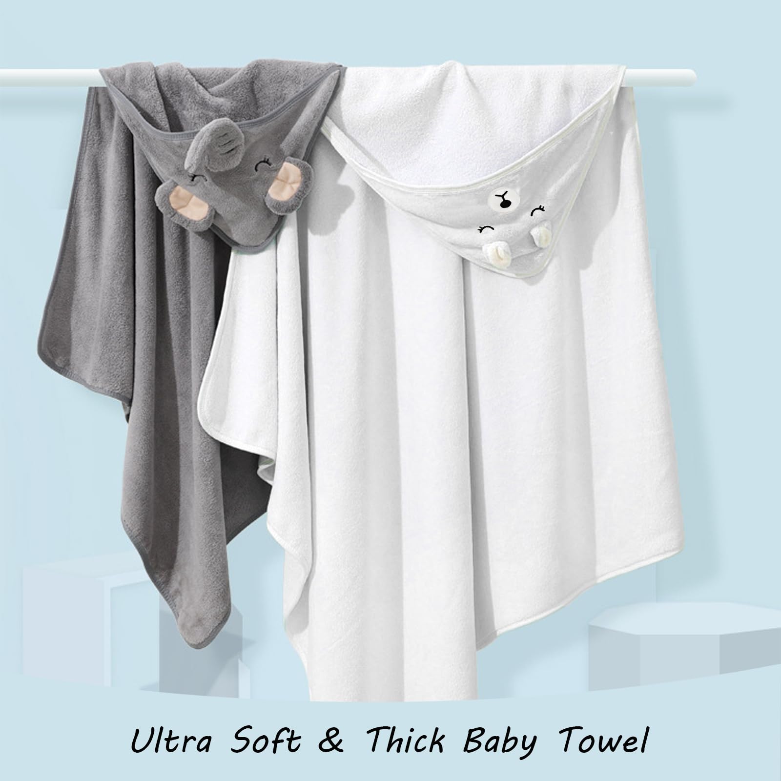 ROXANEPIG newborn hooded towel ready for first baths and snuggles
