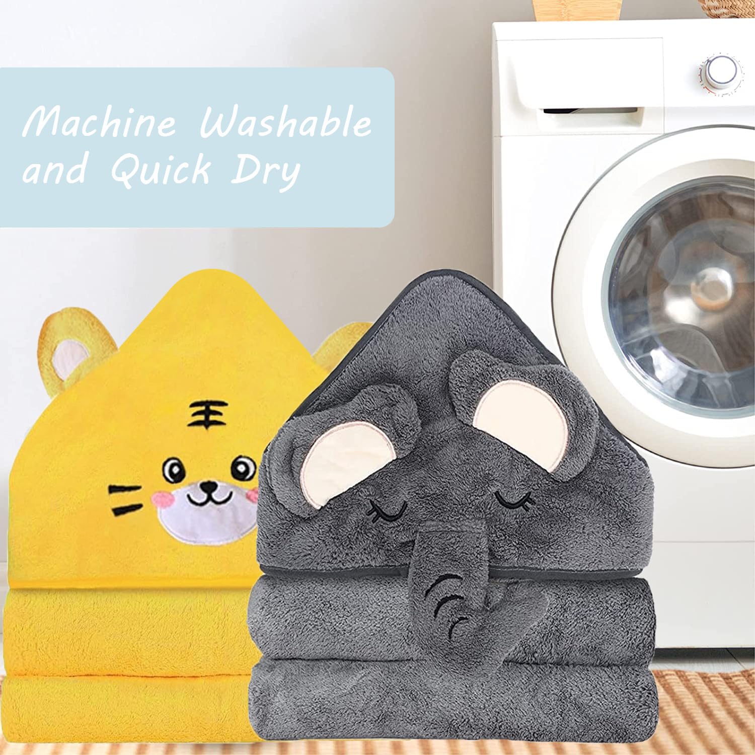 ROXANEPIG two-pack towel set for bath, beach, and travel