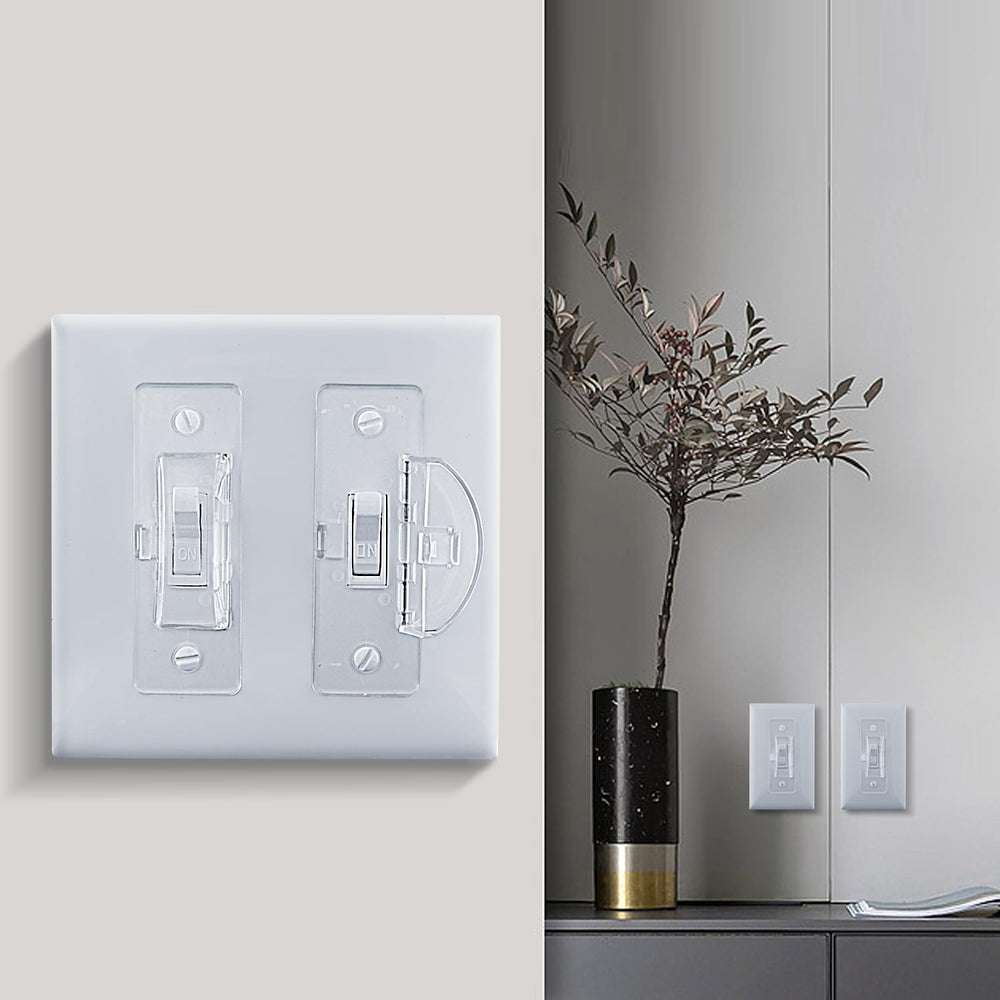 Roxiuc clear guard used in homes with kids to reduce accidental toggling