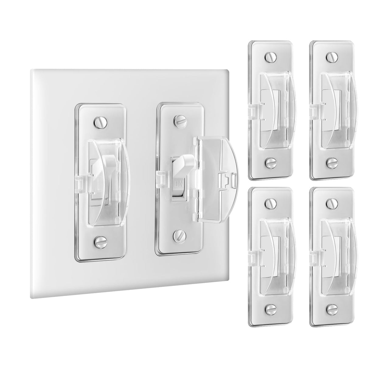 Roxiuc Switch Guard clear shield for safe, nearly invisible switch protection