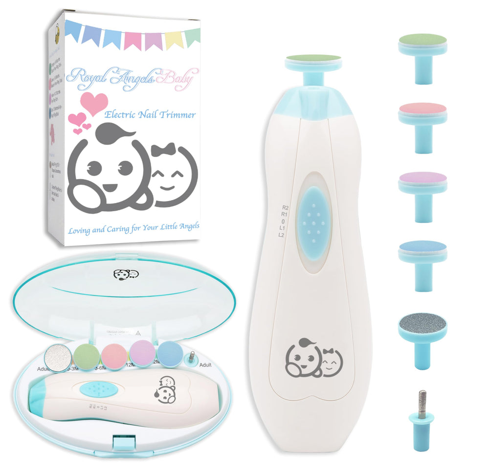 Royal Angels Baby Nail Trimmer 6 in 1 front view for safe family grooming.