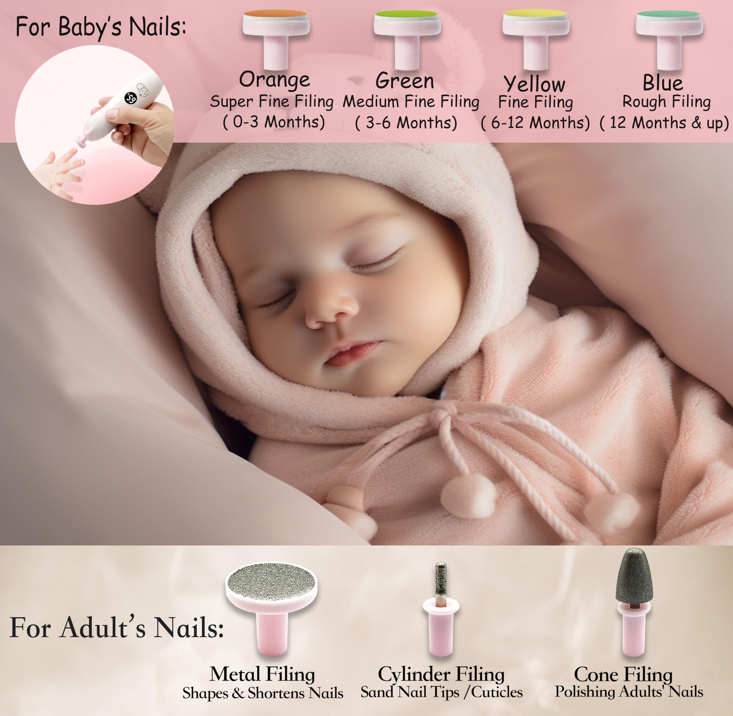 Royal Angels 13 extra tools for family nail care variety
