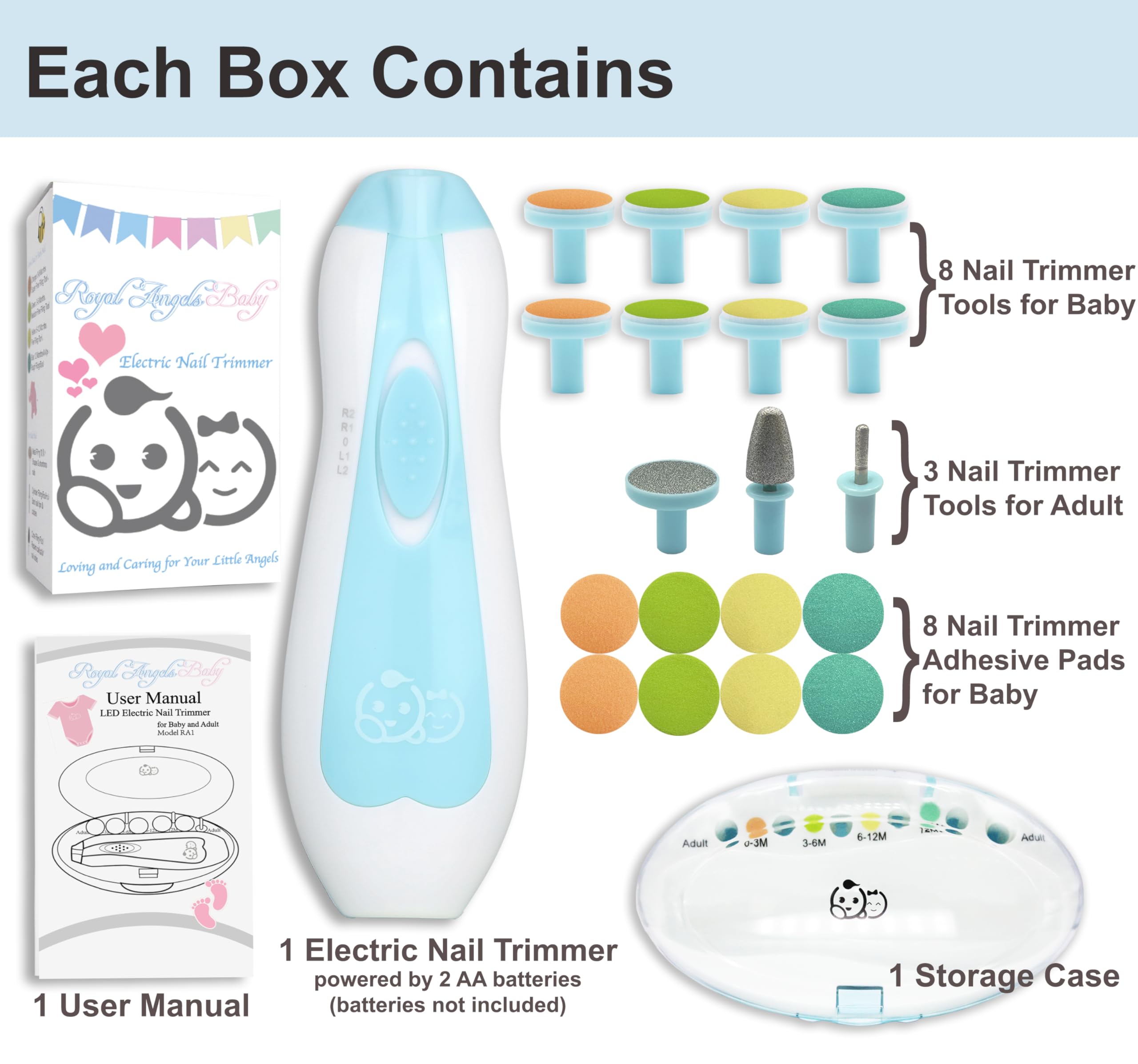 Royal Angels portable, battery-powered design for on-the-go grooming.